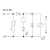 METZ CONNECT KRA-M4/1 Módulo de relé de interfaz, 4 contactos conmutadores, bobina 24 V AC, 250 V AC, blanco 11061325