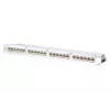 METZ CONNECT 130856-E-90 Panel de conexiones 24 puertos Cat.6A apantallado, 1U, blanco