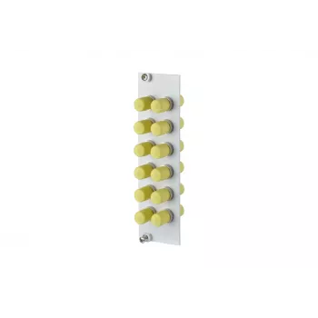 METZ BTR 15024A0112-E OpDAT REGpro 12xST SM/MM cerámica placa frontal gris 3U/7HP