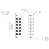 METZ BTR 15024A0112-E OpDAT REGpro 12xST SM/MM cerámica placa frontal gris 3U/7HP