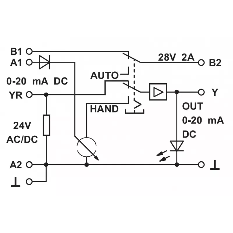 METZ CONNECT 110659 módulo de relé de potencia en miniatura, 1 conmutador, bobina 24 V DC, 6 A, blanco