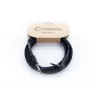 Cable para instrumento Cordial 14780 3 m – jack TS de 6,3 mm a jack TS de 6,3 mm, negro/azul funda textil