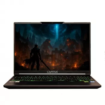 Captiva Entry Gaming I10-0921GE portátil, 16 pulgadas, Intel Core i7-14650HX, GeForce RTX 5060 8GB, 32GB RAM, 1TB SSD, Windows 11 Pro, sin fuente de alimentación