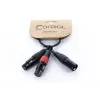 Cable adaptador en Y XLR Cordial EY 0,3 MFF - 1x XLR macho a 2x XLR hembra, 0,3 m, negro 14881