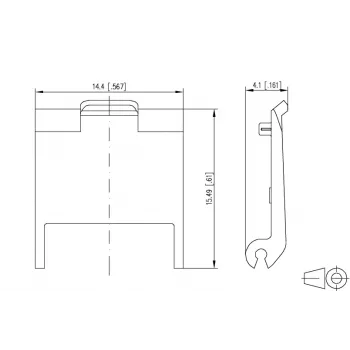 Tapa antipolvo METZ BTR para módulos Cat.6A RJ45, rojo (820032-0108-I)