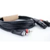 Cable de audio XLR a RCA Cordial EU 3 FC 3 m negro 14853