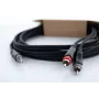 Cable adaptador en Y de audio Cordial 14857 jack de 3,5mm a 2 RCA 5m negro