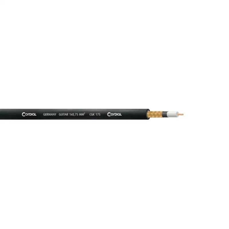 Cable de audio jack mono 6,3mm Cordial 11218 3m negro PVC