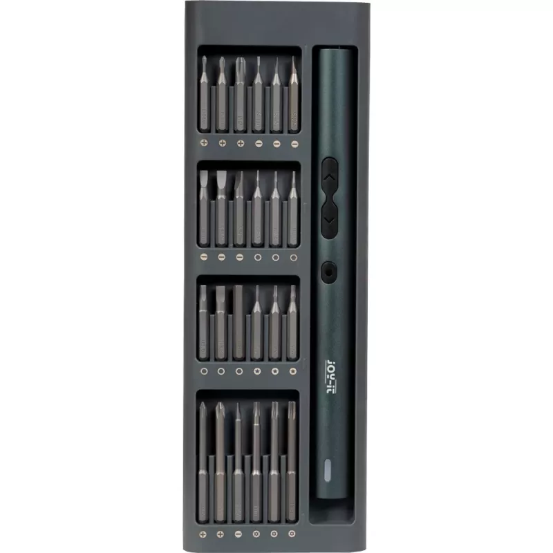 JOY-IT WE-0002 set de destornilladores de precisión eléctricos de 62 piezas con estuche magnético