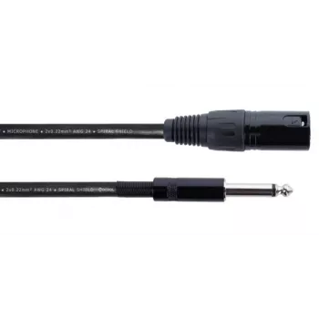 Cable de audio Cordial EM 10 MP XLR a jack mono 6,3 mm, 10 m, negro, 14754