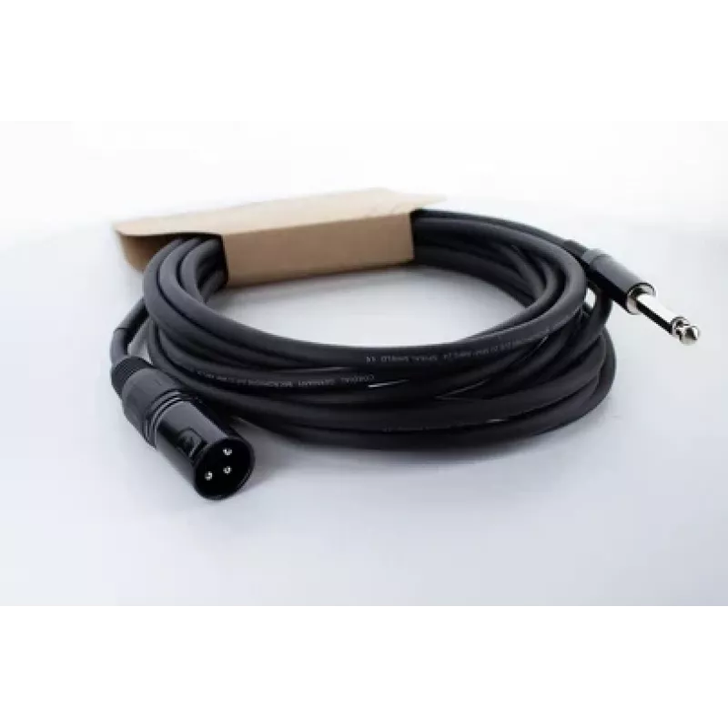 Cable de audio Cordial EM 10 MP XLR a jack mono 6,3 mm, 10 m, negro, 14754