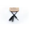 Cable adaptador en Y de audio Cordial 14882 jack estéreo 6,3 mm, 1x conector macho a 2x conector hembra, 0,3 m, PVC negro