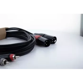Cable de audio Cordial EU 1.5 MC XLR a RCA, 1,5 m, negro, 14848