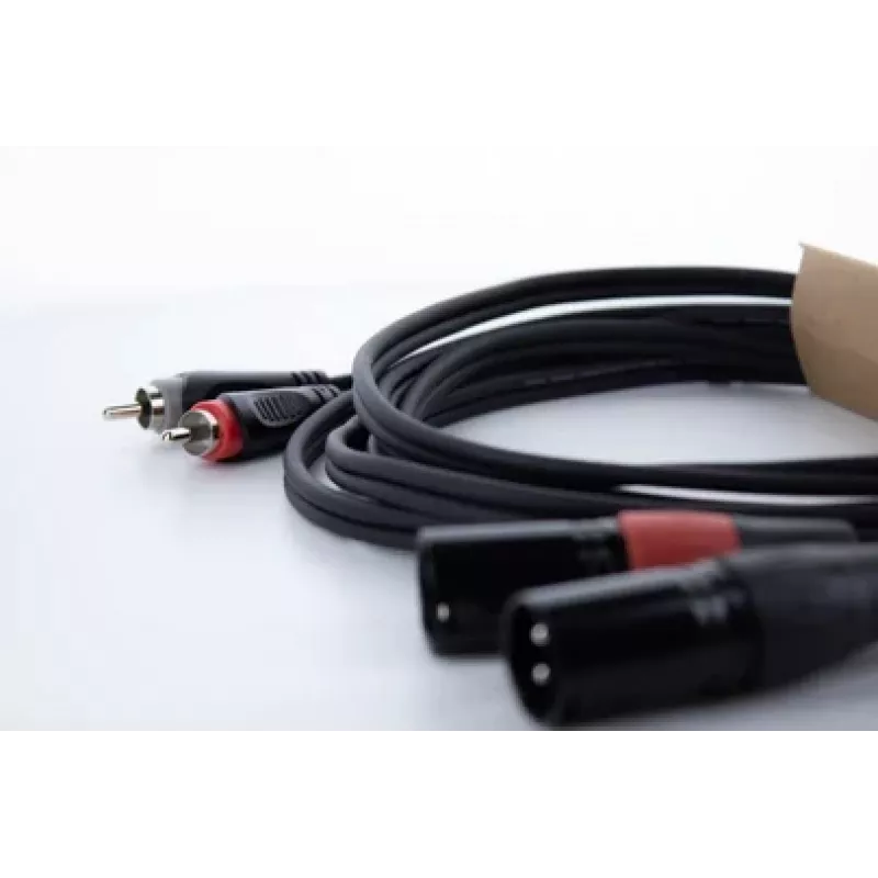 Cable de audio Cordial EU 1.5 MC XLR a RCA, 1,5 m, negro, 14848