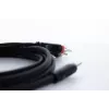 Cable adaptador en Y de audio Cordial 14855 jack estéreo de 3,5 mm a 2x RCA, 1,5 m, negro
