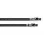 Cable de red RJ45 Cordial 15613, cable de parcheo CAT 6a SF/UTP 10,00 m negro funda de PUR