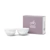 FIFTYEIGHT PRODUCTS T012201 Set de cuencos 200 ml Sonriente y Besando Porcelana blanca