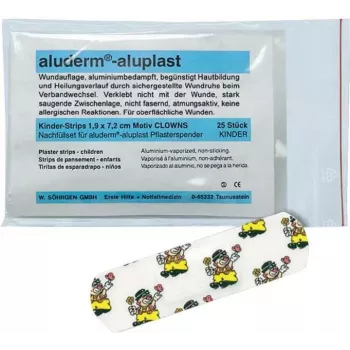 SÖHNGEN Aluderm Aluplast Set de recarga de apósitos para dispensador Clown, 25 uds., color piel, hipoalergénico, sin látex 1009921