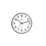 PEWETA Reloj de pared radio controlado 30 cm negro plástico mecanismo de movimiento continuo 51.130.312