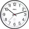 PEWETA Reloj de pared radio controlado 30 cm negro plástico mecanismo de movimiento continuo 51.130.312