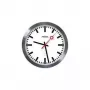 PEWETA Reloj de pared radio controlado estilo reloj de estación, 30 cm, aluminio 51.020.325