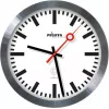 PEWETA Reloj de pared radio controlado estilo reloj de estación, 30 cm, aluminio 51.020.325