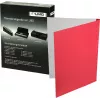 LMG Carpetas de encuadernación térmica A4 rojo efecto piel 1,5 mm lomo, capacidad 50 hojas, pack de 50 LMG-BMDLM-RO-R1,5