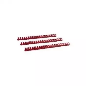 Elementos de encuadernación de plástico LMG 19 mm rojo pack de 100 (BRP190-RO)
