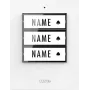 M-E MODERN-ELECTRONICS 41358 Emisor de timbre inalámbrico con luz y placa de identificación