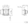 METZ CONNECT 1309413003-E Kit de montaje para módulos keystone C6Amodul RJ45