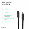S CONN Flexline cable de extensión USB-C, conector macho USB-C a conector hembra USB-C, USB 3.2 Gen 2, 100W PD, 4K@60Hz, revestimiento textil, 1,5m, negro FL31-74006