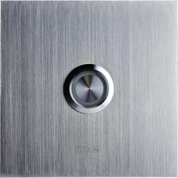 M-E MODERN-ELECTRONICS placa de timbre simple 41012 plata 8-24 V AC/DC/1 A