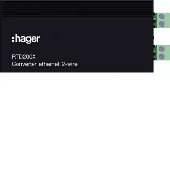 Hager RTD200X convertidor IP a 2 hilos para porteros automáticos