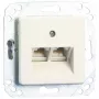 Metz Connect UPk unidad de conexión universal empotrada, diseño UAE, 2xRJ45, mini borne (130064111-I)