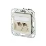 METZ CONNECT BTR E-DAT modul 8/8(8) UPk toma de datos empotrada, 2x RJ-45, CAT 6e, apantallada, blanco perla RAL 1013 1309121101-E