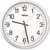 PEWETA reloj de pared radiocontrolado plástico blanco 30 cm (51.130.311)