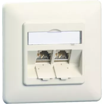 METZ CONNECT E-DAT modul 8/8(8) UP toma de conexión RJ45 empotrable Cat.6A apantallada, blanco puro 1309121002-E-90