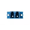 METZ CONNECT 15090074-I adaptador híbrido de fibra óptica LC dúplex a SC simplex, monomodo OS2, azul