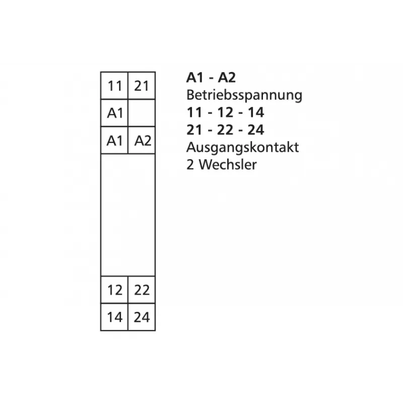 METZ CONNECT relé de acoplamiento 24 V AC/DC KRA-F10/21-21 2W (11070213)