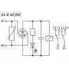METZ CONNECT 11061913 módulo de relé de interfaz, bobina 24 V AC, 1 conmutador, 6 A, blanco