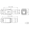METZ BTR 14010850C0ME carcasa de conector RJ45 industrial IP67 V14, push-pull, vacía