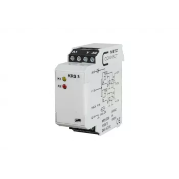 METZ CONNECT KRS-E08 3 módulo de relé de interfaz 24 V AC/DC, 1 conmutador, 8 A, carril DIN 110673