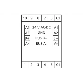 METZ Connect módulo de entrada digital Modbus 10DI 24VAC/VDC (1108311319)