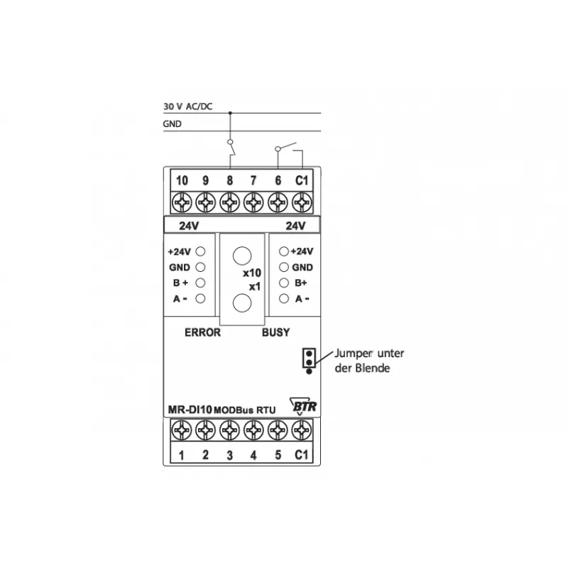 METZ Connect módulo de entrada digital Modbus 10DI 24VAC/VDC (1108311319)