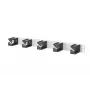 METZ CONNECT BTR panel de gestión de cables 1U para rack, 5 anillas, negro 130894-01-03-E