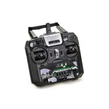 Absima SR4S emisora de stick 4 canales 2,4 GHz con receptor, negra