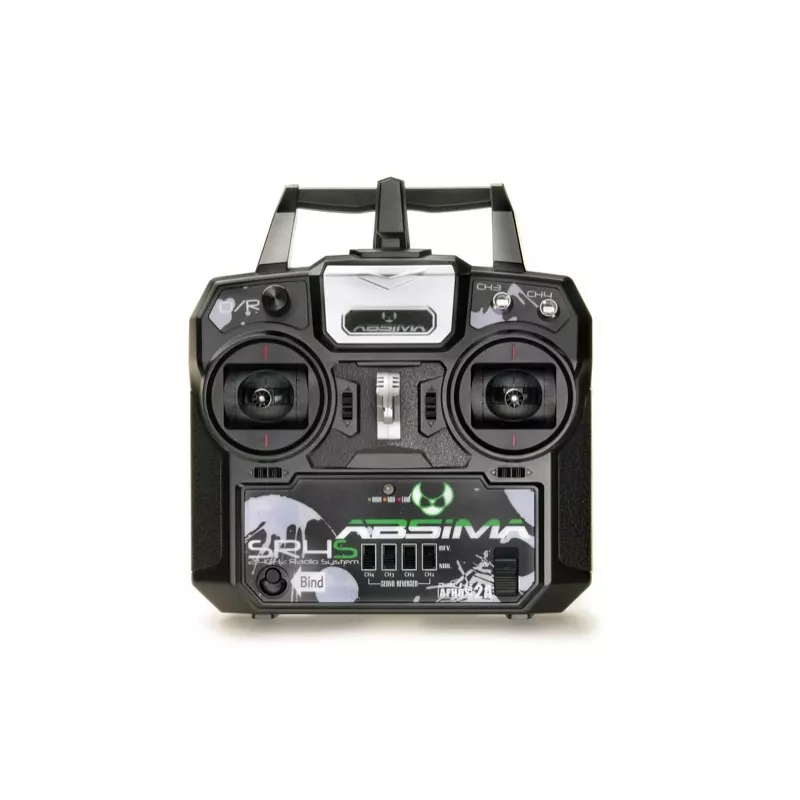 Absima SR4S emisora de stick 4 canales 2,4 GHz con receptor, negra
