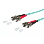 METZ BTR 151J1AOAO20E cable patch de fibra óptica OpDAT OM3 dúplex ST/ST multimodo 2m aqua