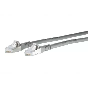 METZ CONNECT 1308450A33-E Cable de parcheo Cat.6A S/FTP, 10G, AWG26, gris, 0,25 m