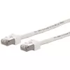 METZ CONNECT Ultraflex500 Cable de parcheo CAT 6 S/FTP, conector macho RJ-45 a conector macho RJ-45, 1,0 m, blanco, libre de halógenos 13084V1088-E